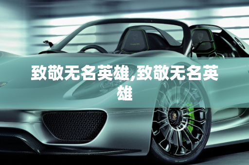 致敬无名英雄,致敬无名英雄