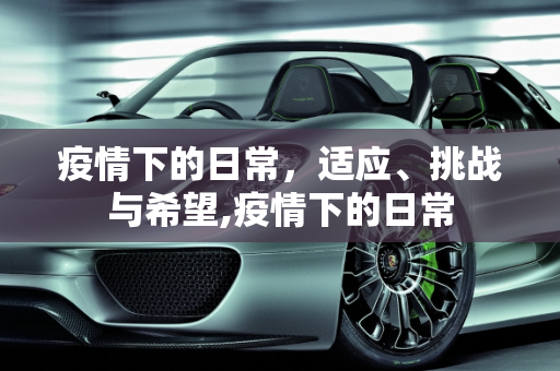 疫情下的日常，适应、挑战与希望,疫情下的日常