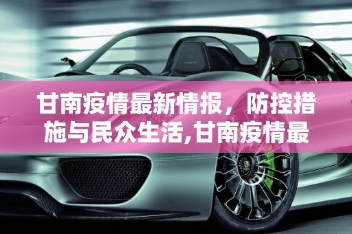 甘南疫情最新情报，防控措施与民众生活,甘南疫情最新情报