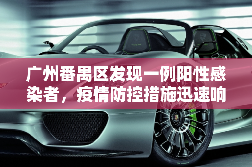 广州番禺区发现一例阳性感染者，疫情防控措施迅速响应,广州番禺报告一例阳性感染者