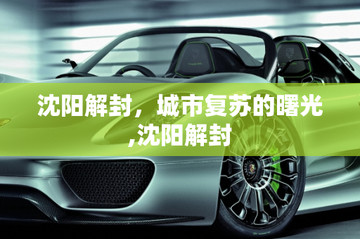 沈阳解封，城市复苏的曙光,沈阳解封
