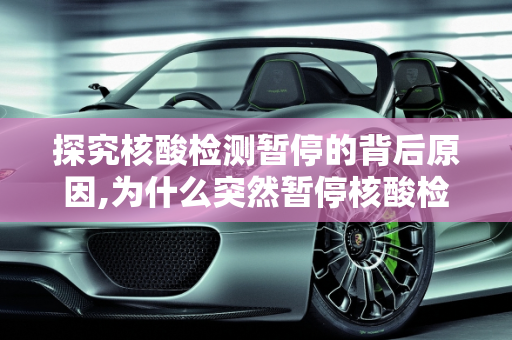 探究核酸检测暂停的背后原因,为什么突然暂停核酸检测